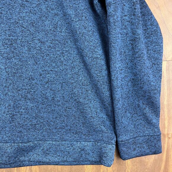 Eddie Bauer Mens Sweatshirt Blue Radiator Fleece Snap Mock Neck Long Sleeve L - Picture 5 of 13